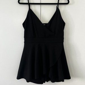 Fashion Nova Carly Ruffle Romper (Size: L)